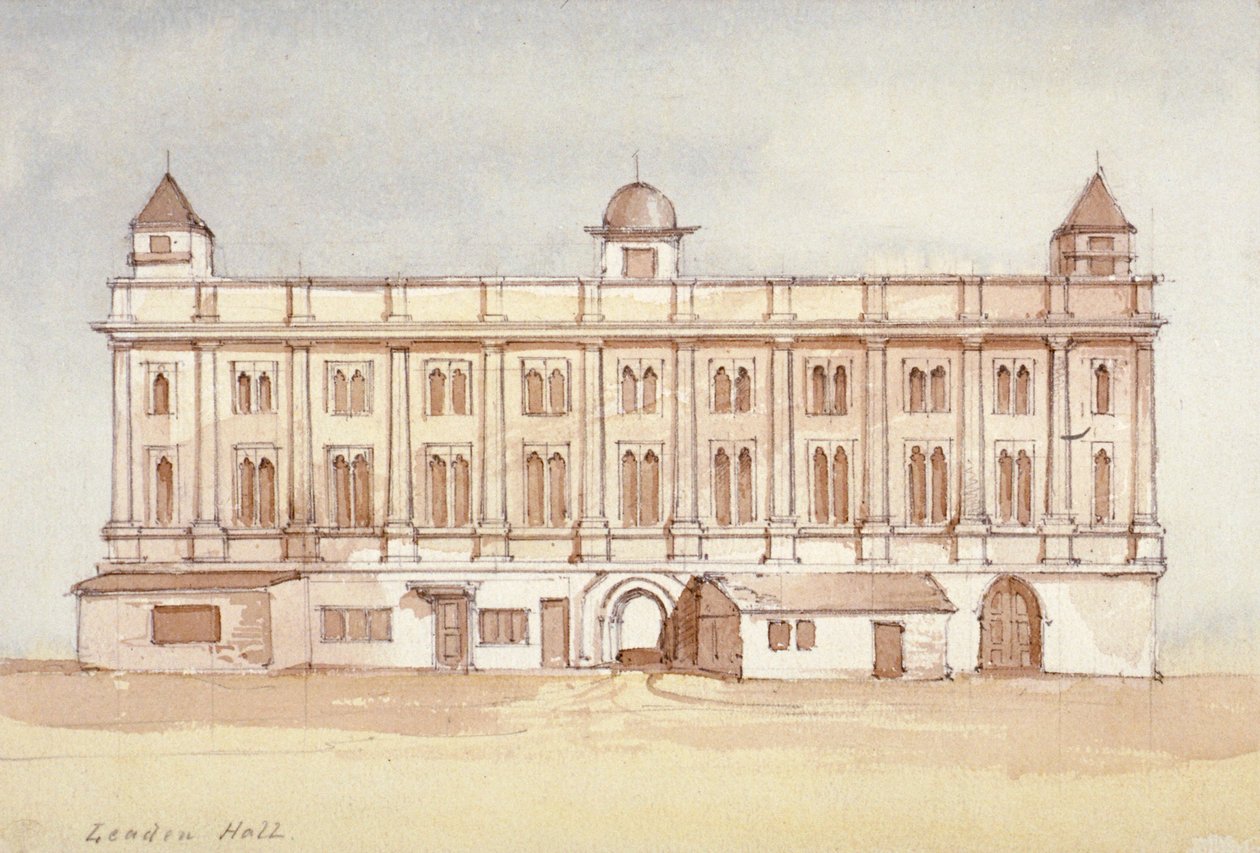 Leadenhall, City of London, 1850 by Thomas Colman Dibdin