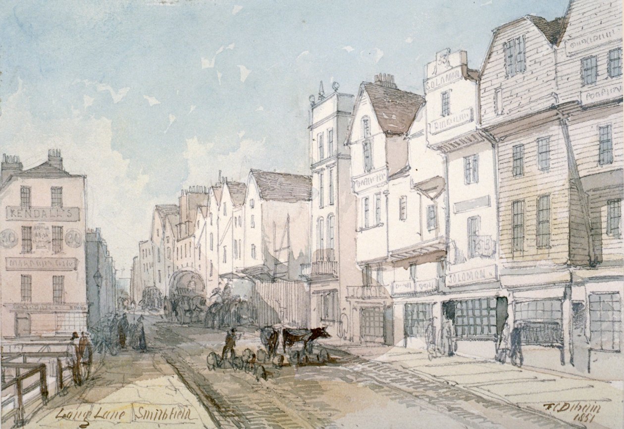 Long Lane, City of London by Thomas Colman Dibdin