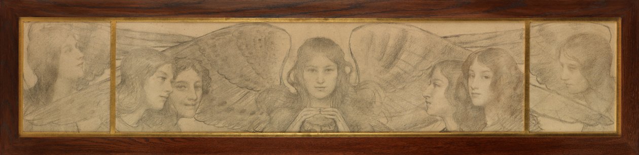 Triptych of Angels by Thomas Cooper Gotch