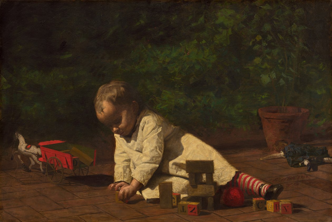 Baby at Play by Thomas Cowperthwait Eakins
