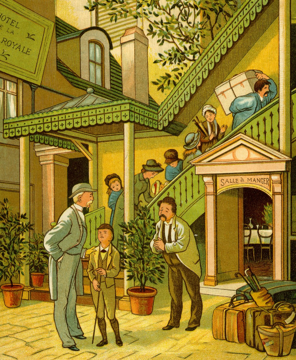 Victorian holidays - hotel at Caen by Thomas Crane