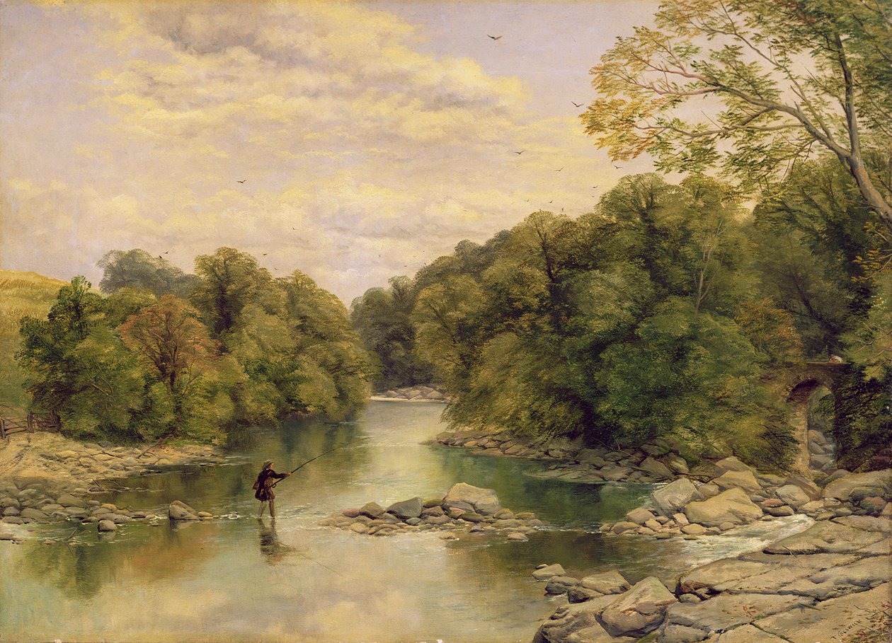 The River Tees at Rokeby, Yorkshire, c.1860 by Thomas Creswick