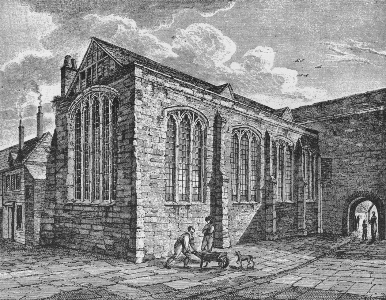 North-east view of the Chapel of the Holy Trinity, Leadenhall, City of London by Thomas Dale