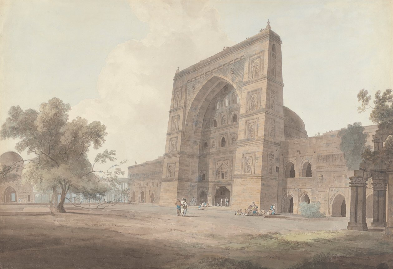Main Entrance of the Jami Mosque, Jaunpur by Thomas Daniell