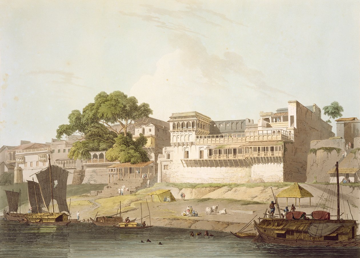 Part of the City of Patna, on the River Ganges, from 