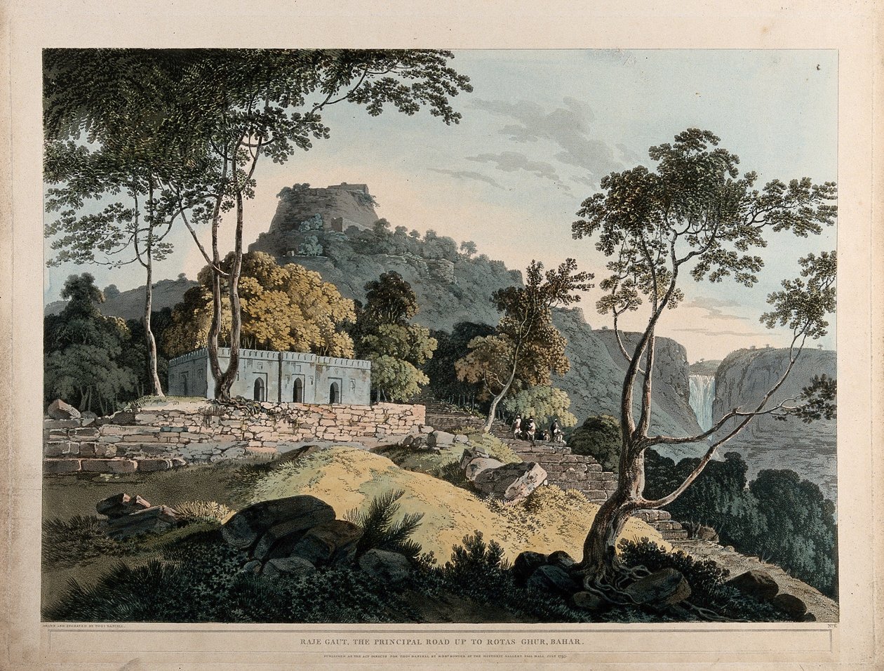 Raje Gaut, The Principal Road Up To Rotas Ghur, Bahar by Thomas Daniell