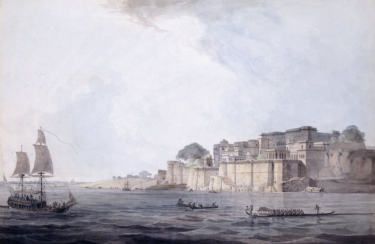 Ramnagar, Near Benares [Varanasi], Uttar Pradesh by Thomas Daniell