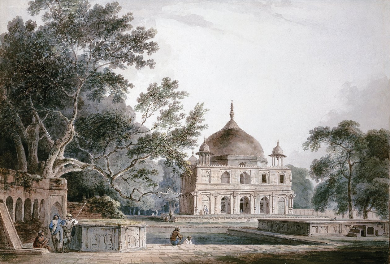 The Mausoleum of Prince Khusrau, Allahabad, Uttar Pradesh by Thomas Daniell
