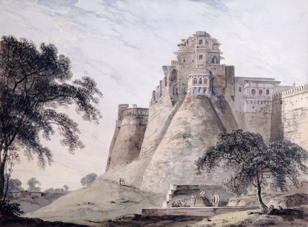 View of the Fort, Jaunpur, Uttar Pradesh by Thomas Daniell