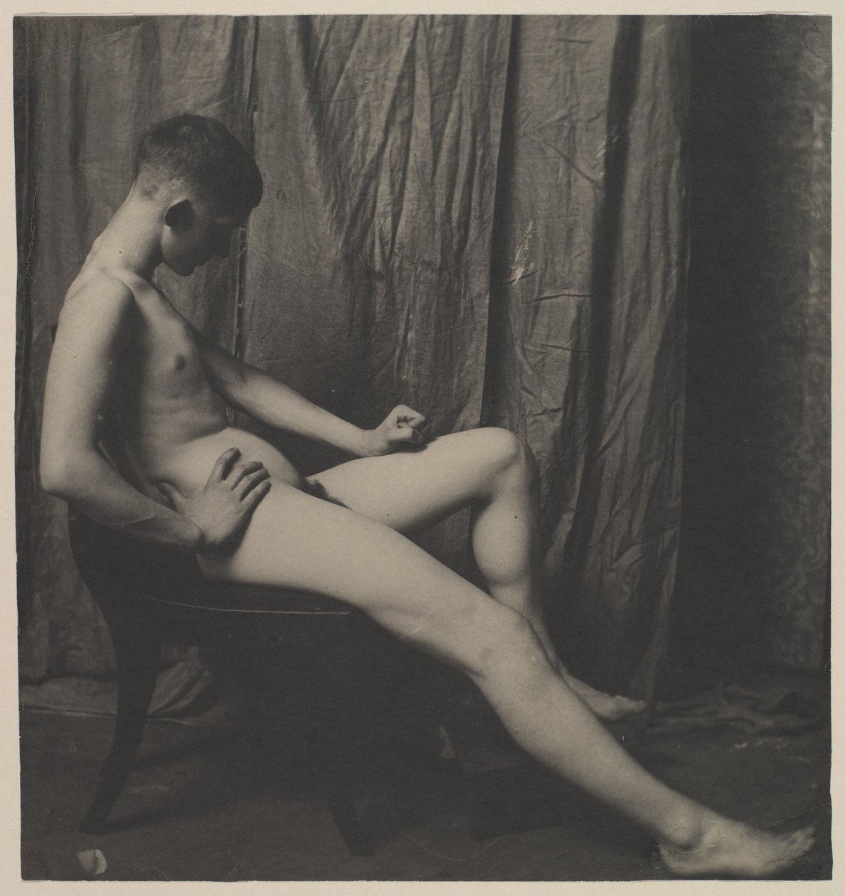 Bill Duckett Nude, at the Art Students’ League of Philadelphia by Thomas Eakins