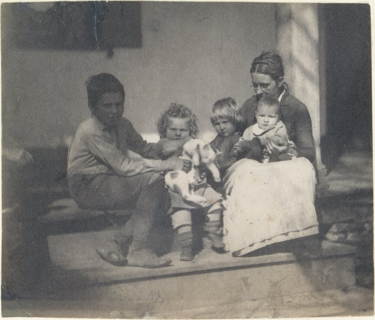 Frances Crowell with Unidentified Boy, Katie, James, and Frances Crowell by Thomas Eakins
