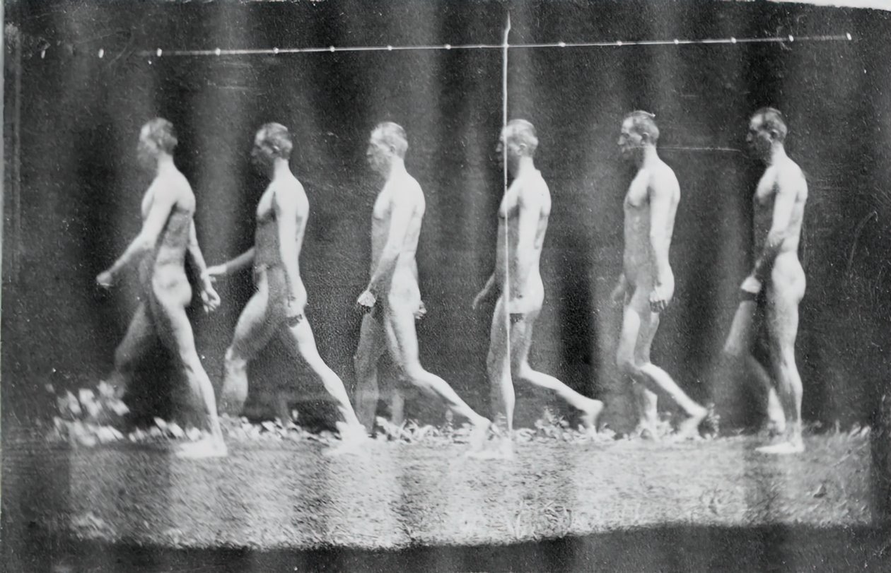 Marey Wheel Photographs of Jesse Godley, 1884 by Thomas Eakins
