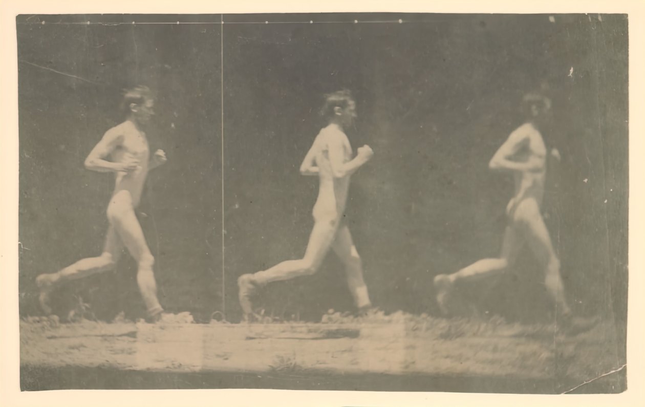 Marey Wheel Photographs of Unidentified Model by Thomas Eakins