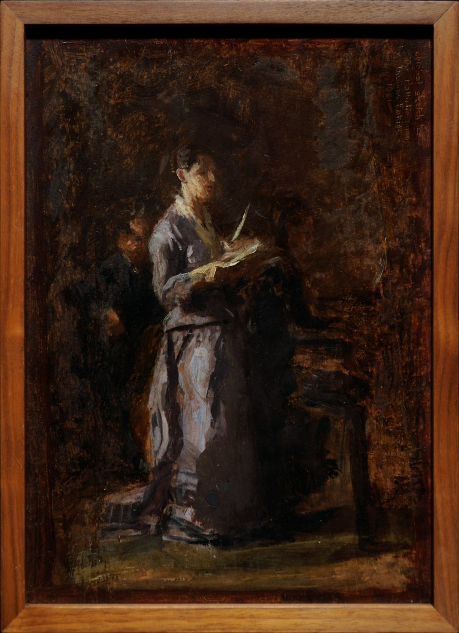 Study for "Pathetic Song" by Thomas Eakins