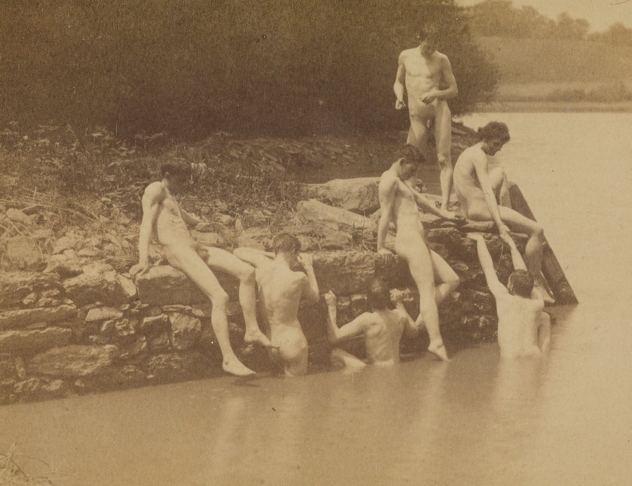 Thomas Eakins and Male Nudes at the Site of "Swimming" by Thomas Eakins