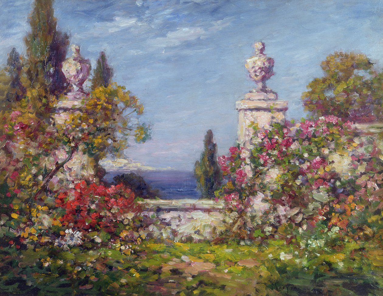 A Mediterranean Garden by Thomas Edwin Mostyn