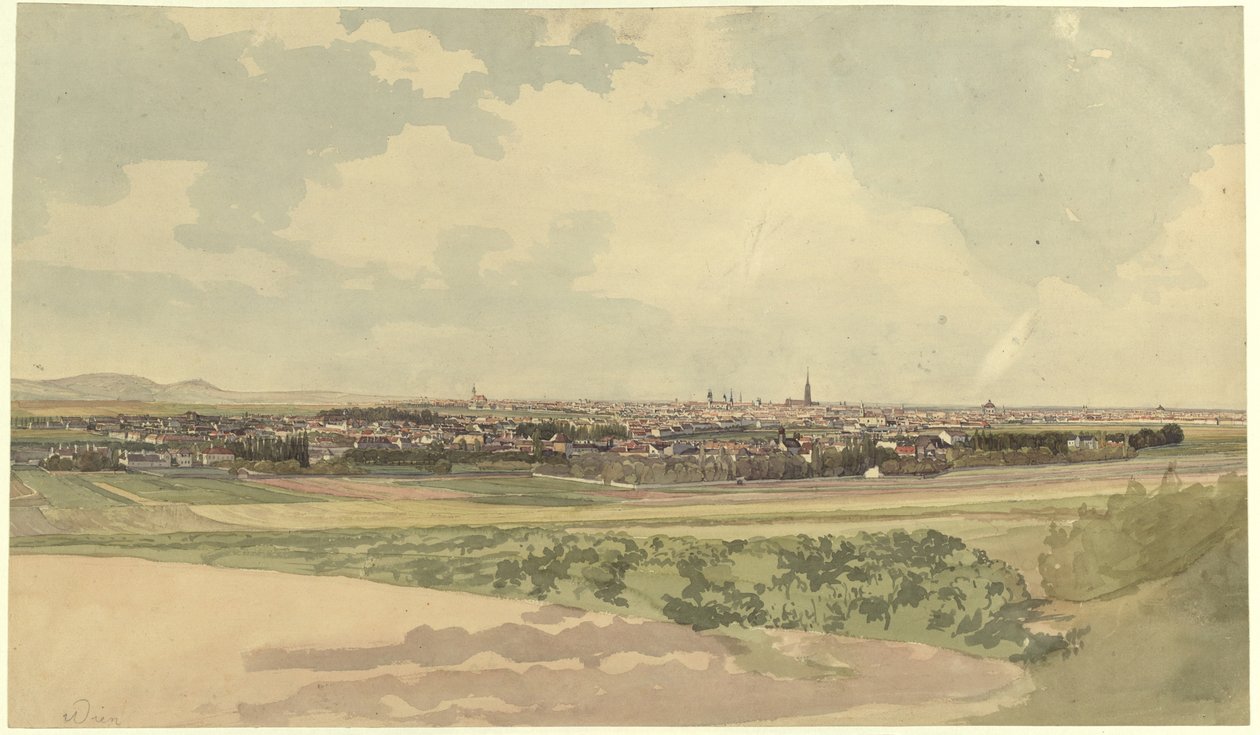 View of Vienna, from a Point Above Meidling by Thomas Ender