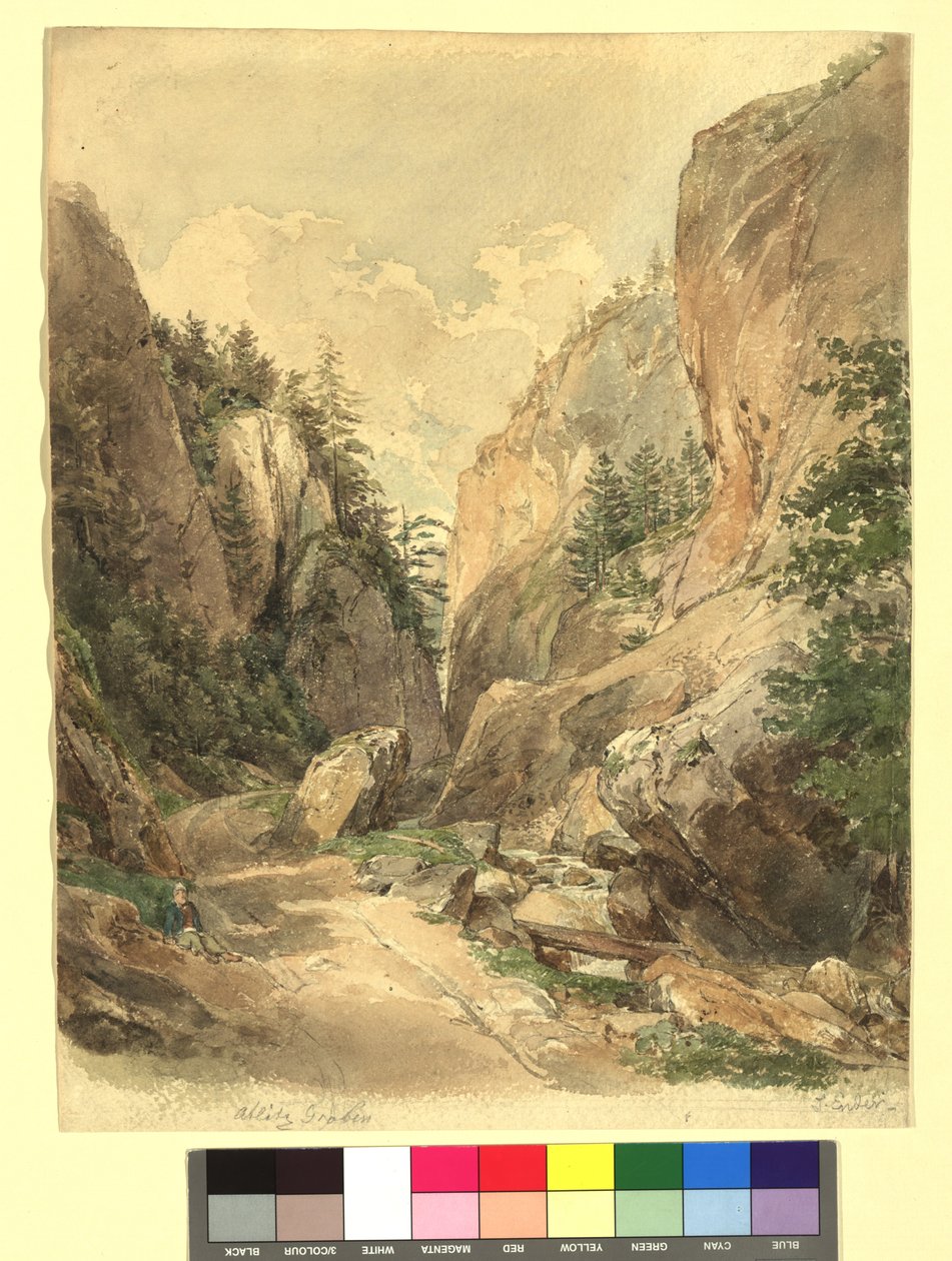 Study for Atlitzgraben by Thomas Ender