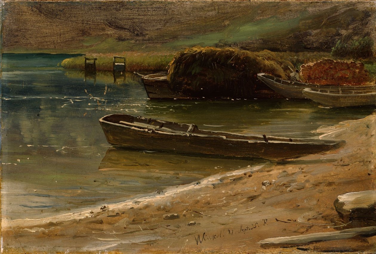 At the Bank, Winkel in Switzerland by Thomas Fearnley