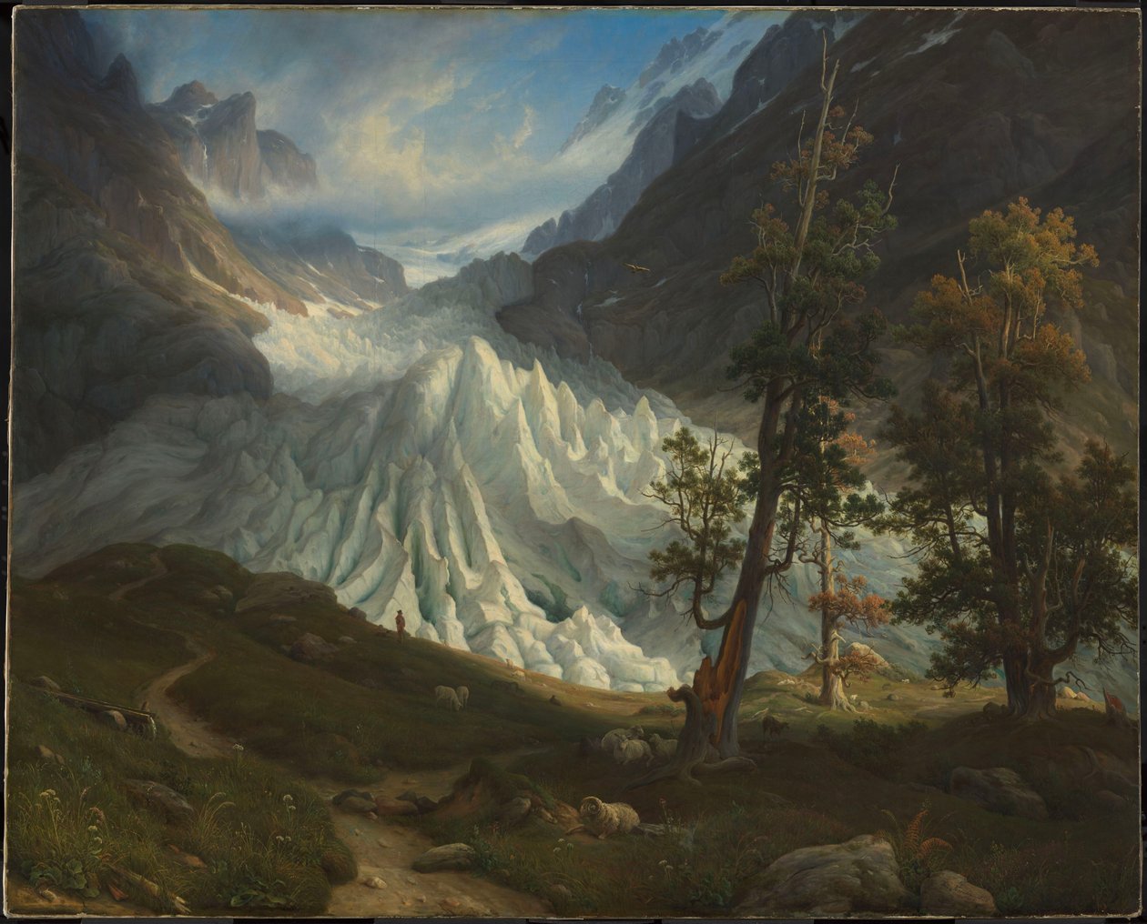 The Grindelwald Glacier by Thomas Fearnley