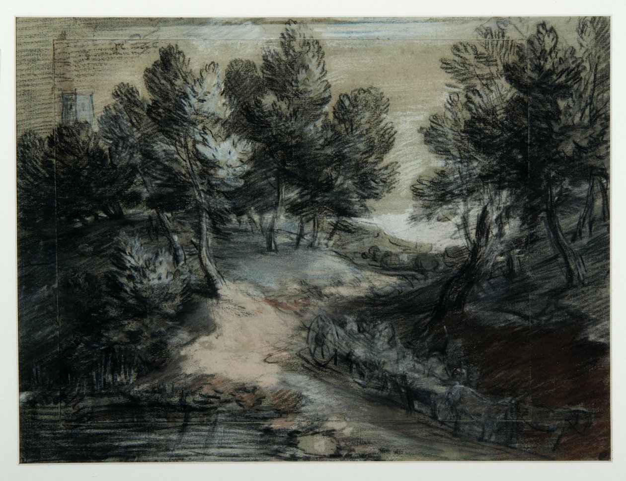 A Timber Wagon on a Woodland Road by Thomas Gainsborough