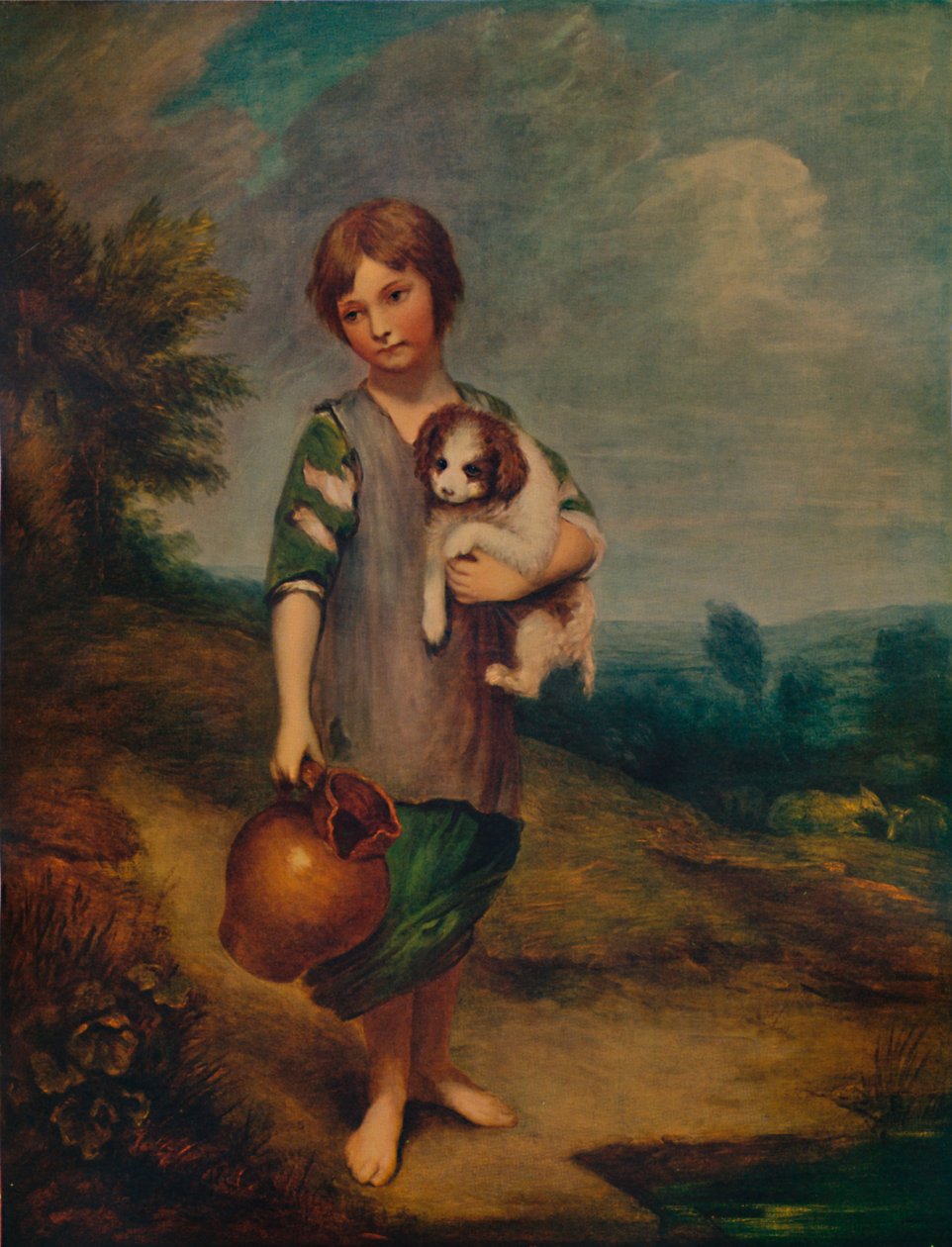 Cottage Girl with Dog and Pitcher, 1785, 1935 by Thomas Gainsborough