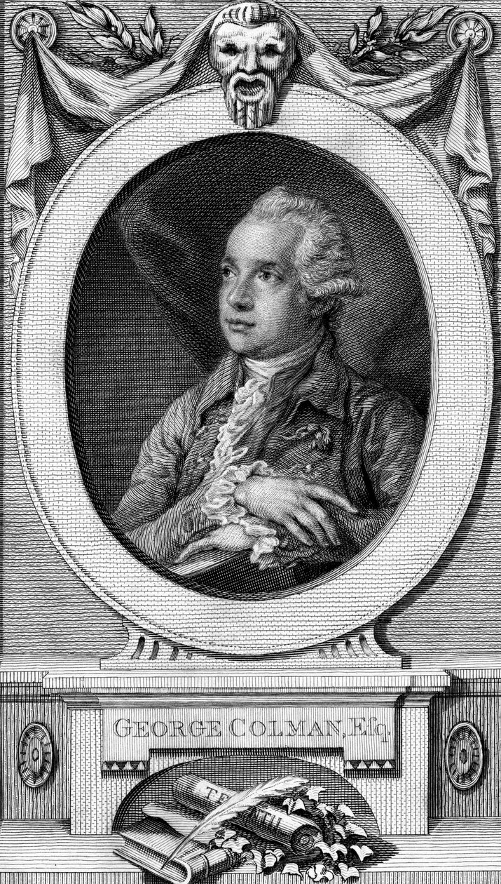 George Colman the Elder, Engraved by John Hall by Thomas Gainsborough
