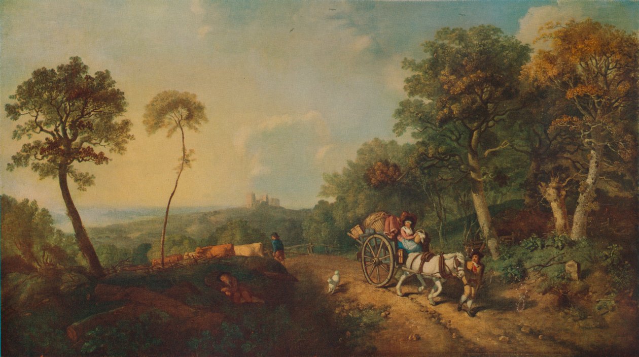 Landscape with Market Cart, 18th century by Thomas Gainsborough