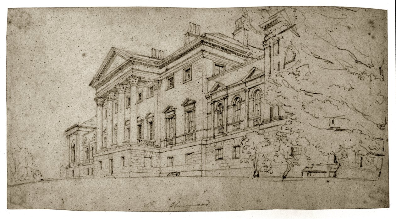 Harewood House, Yorkshire, c.1798 by Thomas Girtin