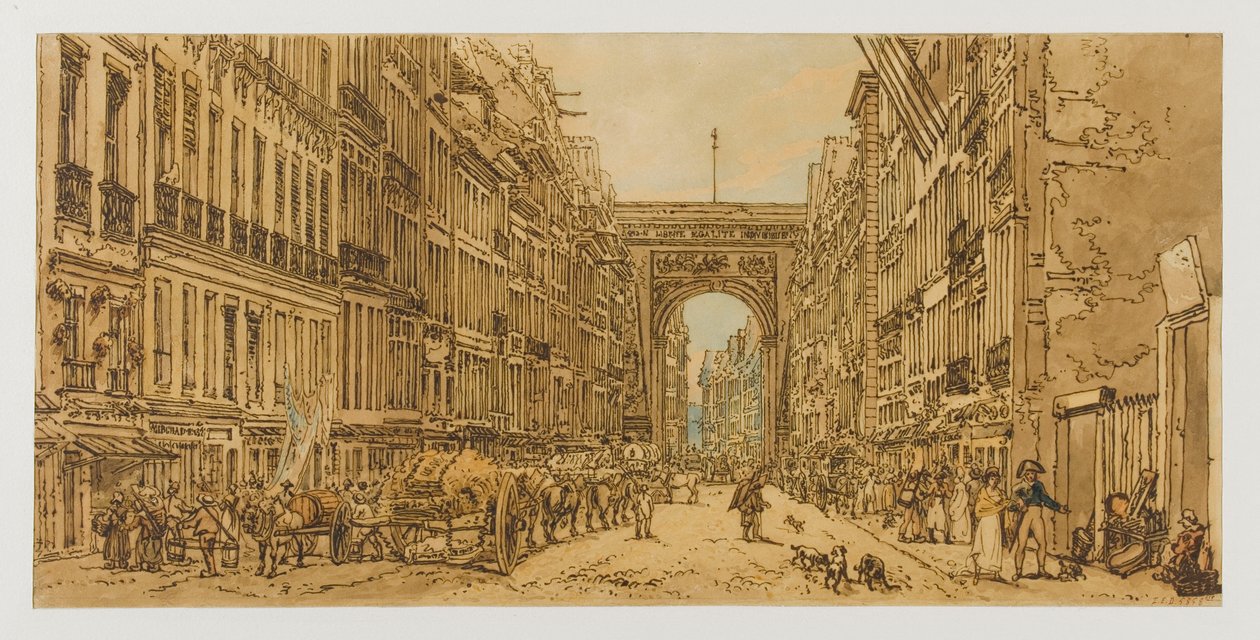 The Suburb and the Saint-Denis Gate, 1801-1802. 10th and 12th Arrondissements by Thomas Girtin