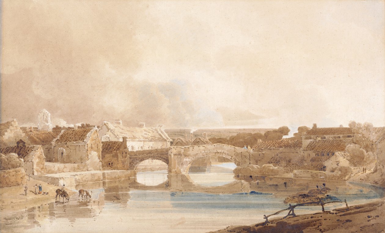 Morpeth Bridge, Northumberland, c.1801 by Thomas Girtin