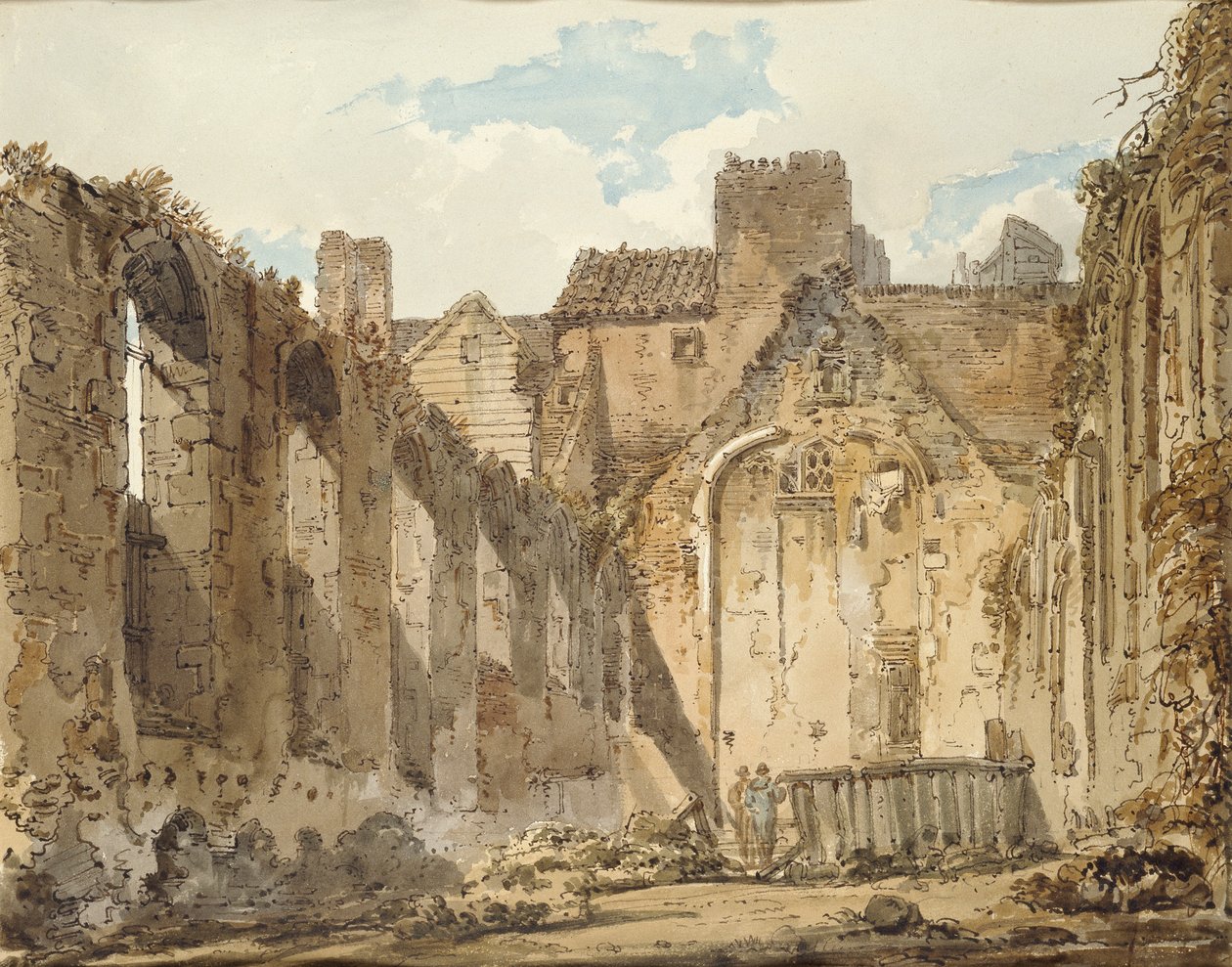 The Ruins of the Chapel in the Savoy Palace, London by Thomas Girtin