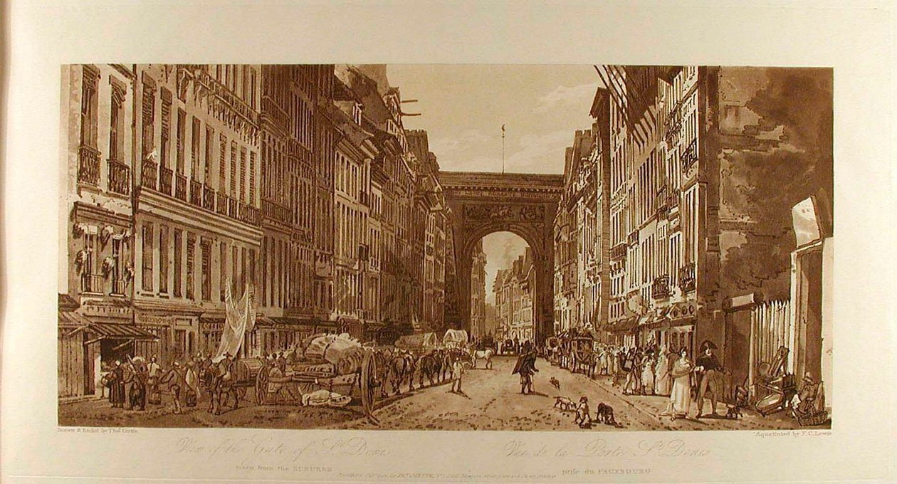 View of the Gate of St. Denis from the Suburbs by Thomas Girtin