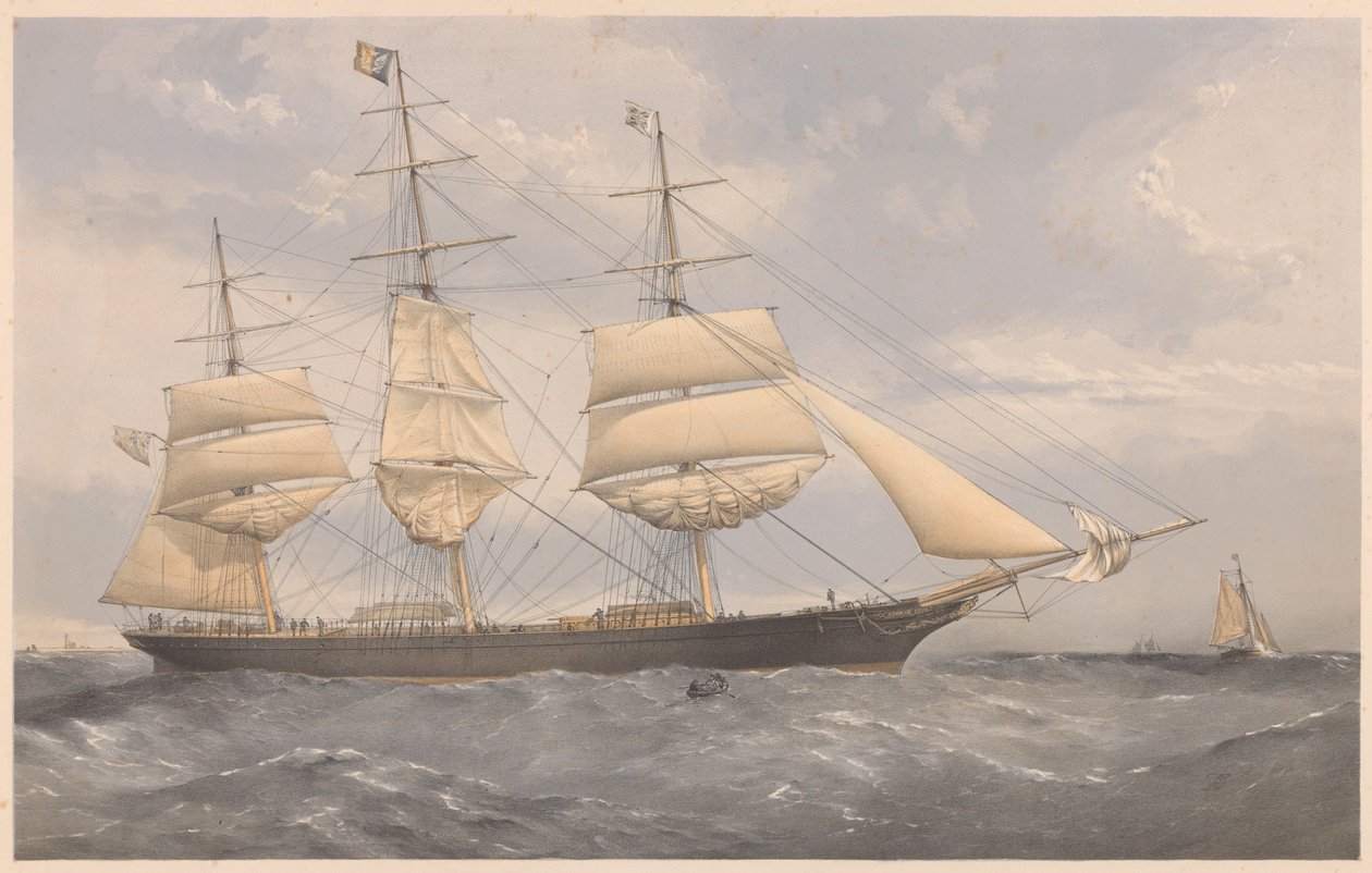 The Clipper Ship Norman Court, c.1868-74 by Thomas Goldsworth Dutton