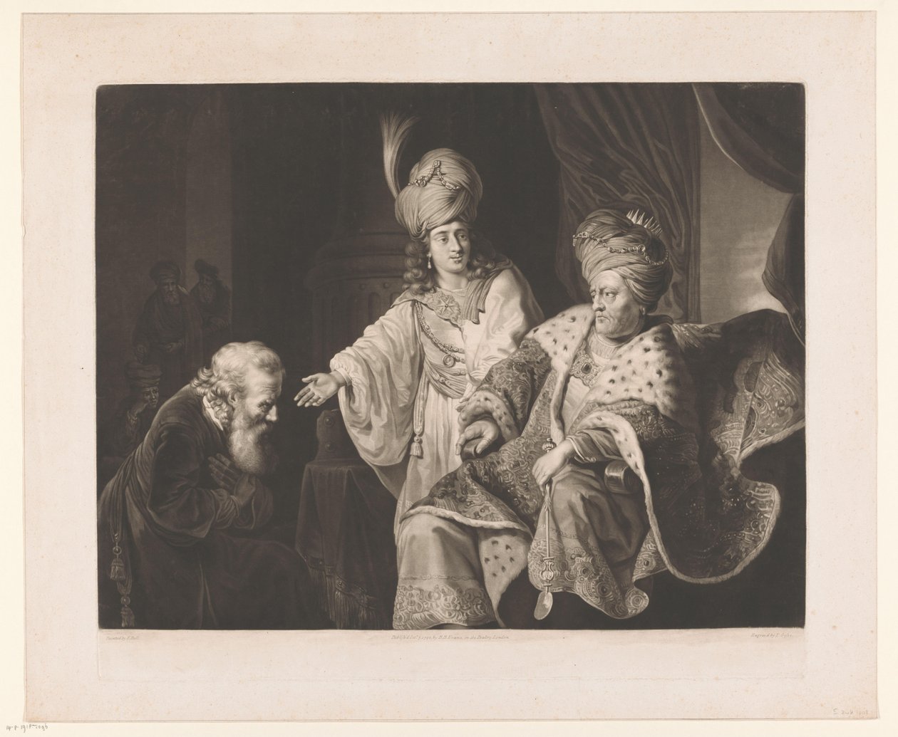 Joseph introduces his father to the Pharaoh by Thomas Gosse