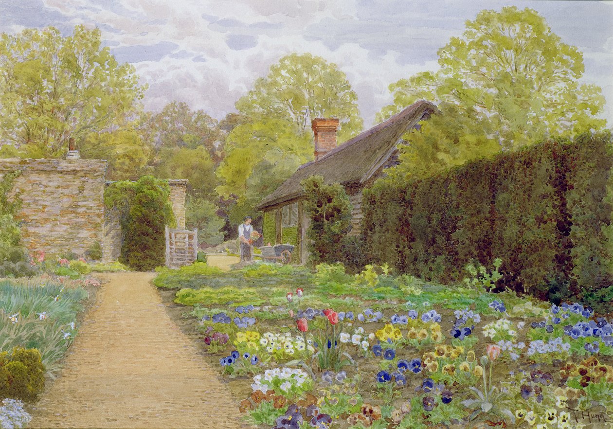 The Pansy Garden, Munstead Wood, Surrey, home of Gertrude Jekyll by Thomas H. Hunn