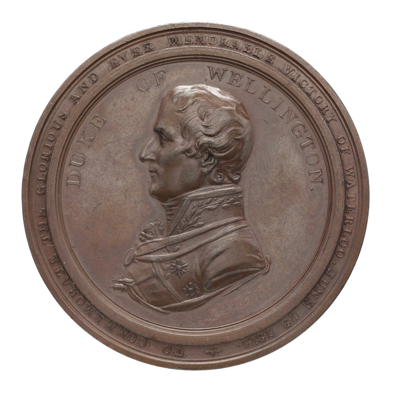 Medal Commemorating Wellington and Blücher at Waterloo by Thomas Halliday