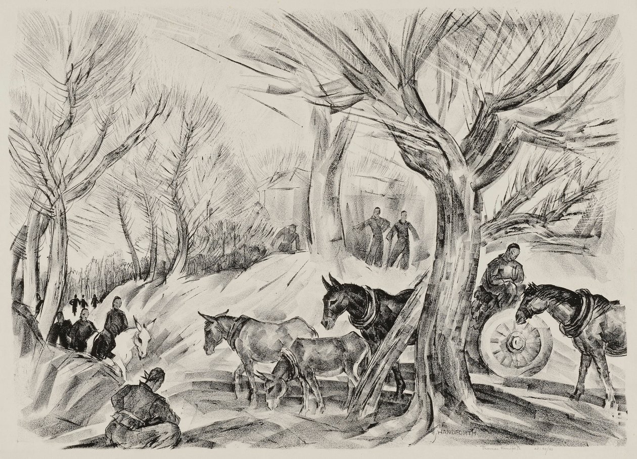 Landscape with Figures by Thomas Handforth