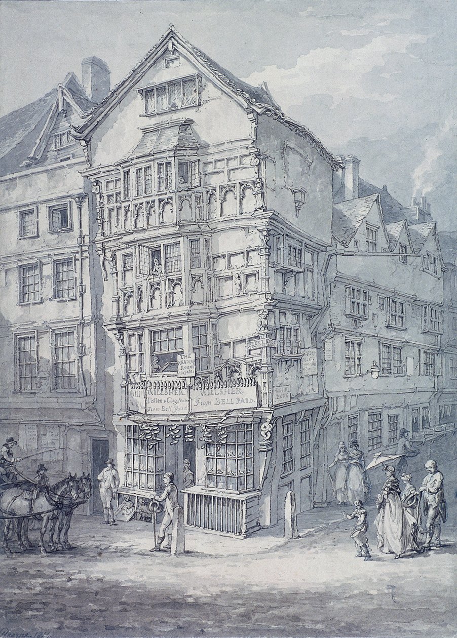Chancery Lane, London by Thomas Hearne