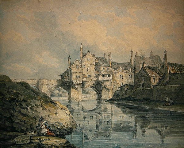 Elvet Bridge, Durham by Thomas Hearne