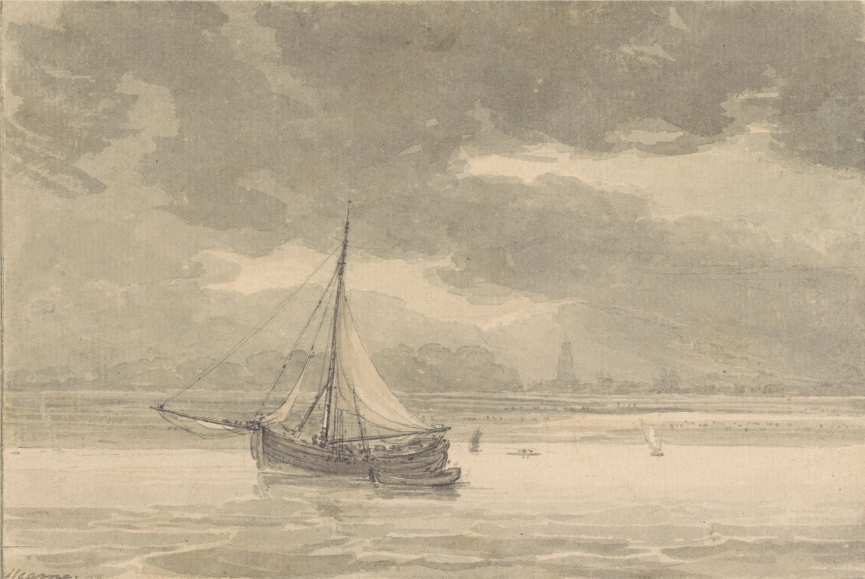 The Thames from the Ship Inn, Greenwich by Thomas Hearne