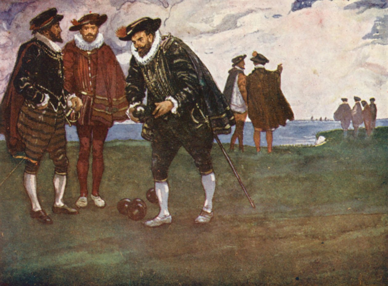 Illustration for the Life of Sir Francis Drake by Thomas Heath Robinson