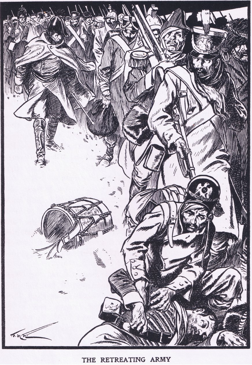 The Retreating Army by Thomas Heath Robinson: Fine art print