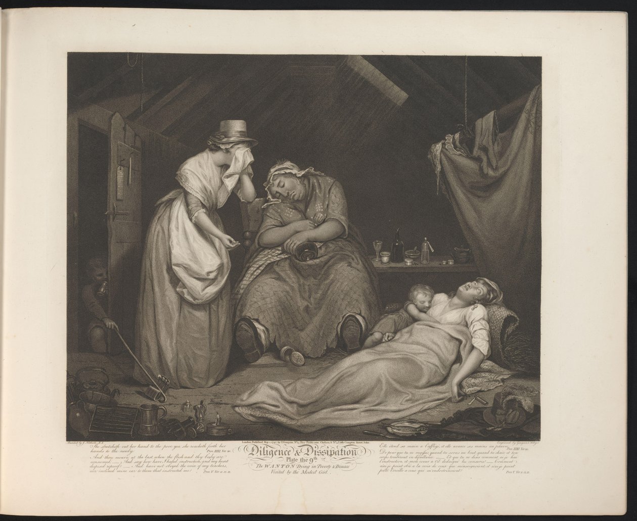 Modest Maid Visits the Dying Wanton Maid by Thomas Hellyer