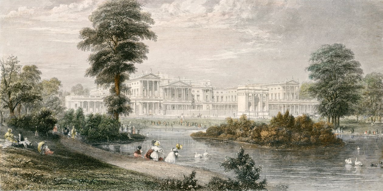 Buckingham Palace, Westminster, London, 1835 by Thomas Higham