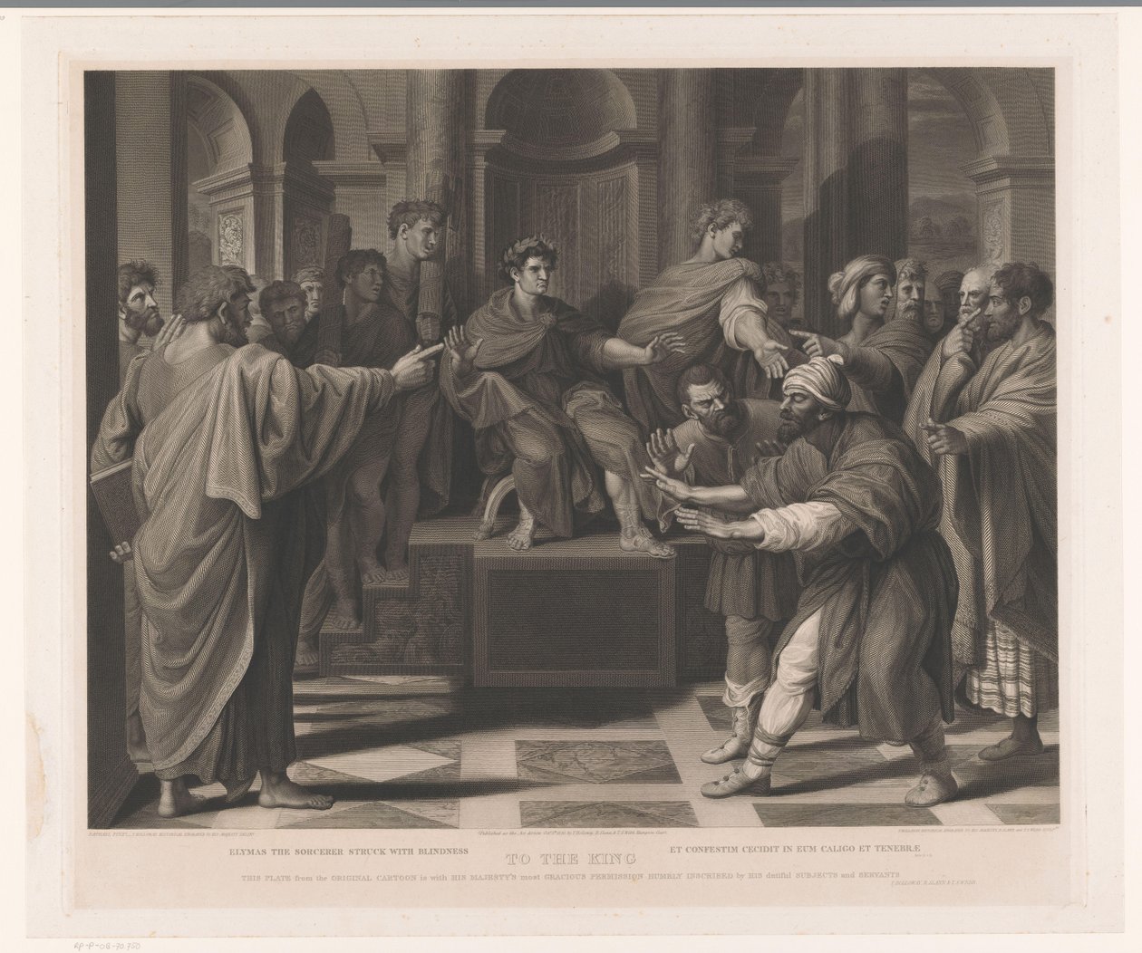 Elymas the Sorcerer Struck with Blindness by Thomas Holloway