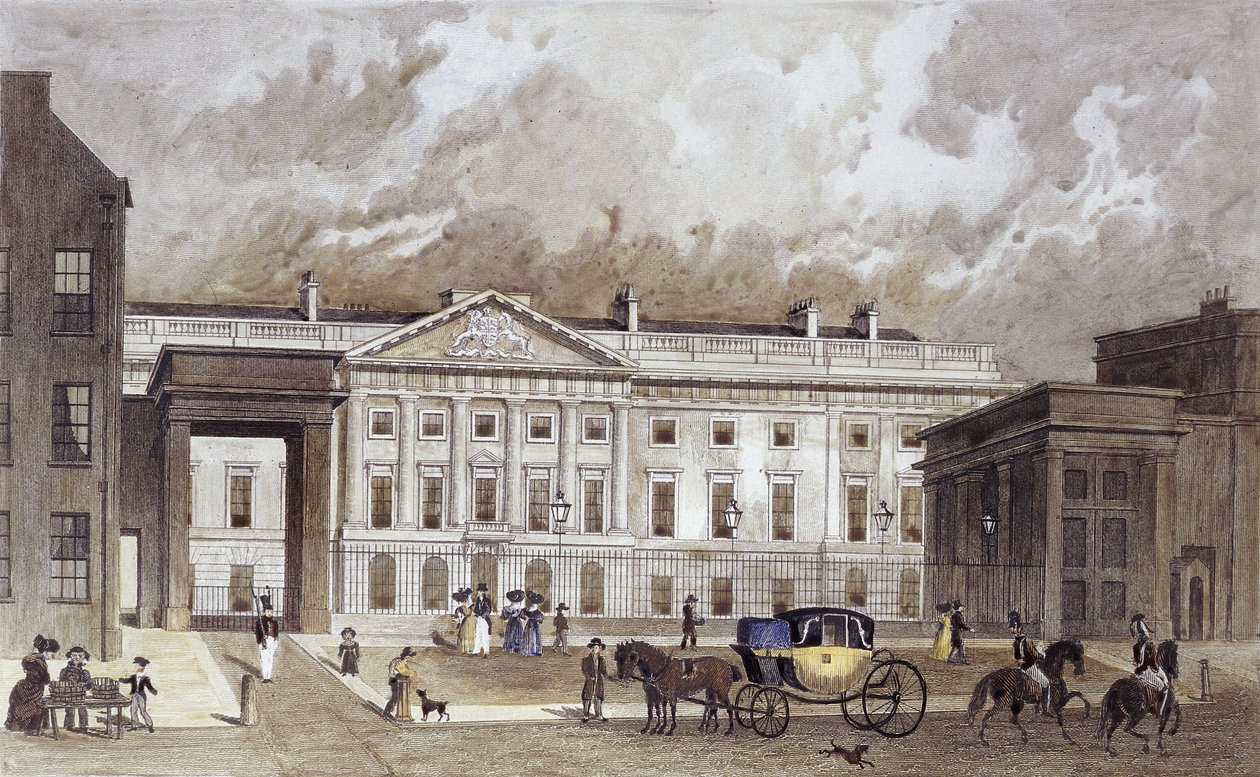 A Contemporary Engraving of the New Royal Mint, c.1830 by Thomas Hosmer Shepherd