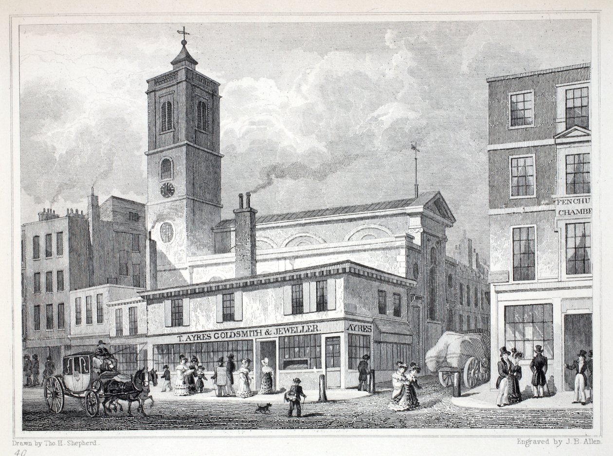 Church of St Dionis, Backchurch by Thomas Hosmer Shepherd