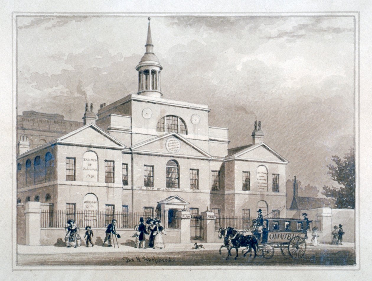 City of London Lying-In Hospital, City Road, Finsbury, London by Thomas Hosmer Shepherd