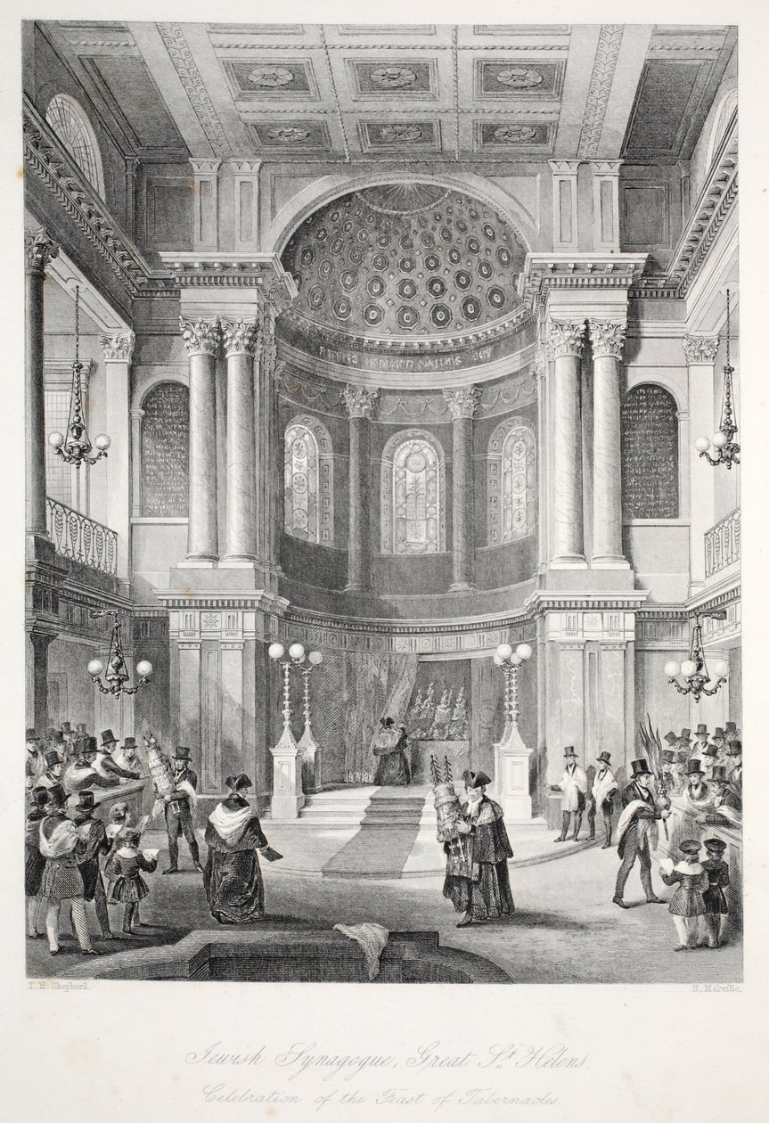 Jewish Synagogue, Great St Helens, from 